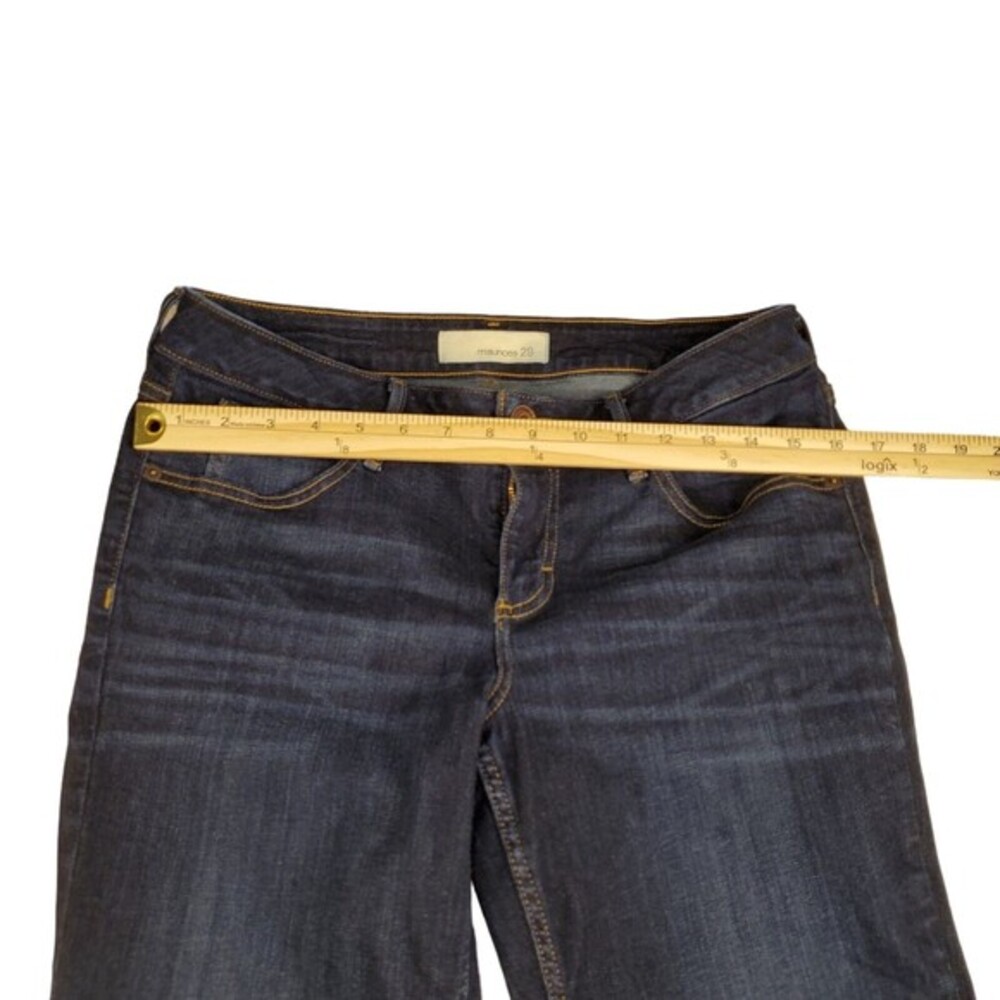 Maurices 29 Skinny‎ Ankle Raw Hem Fringe Dark Wash Stretch Denim Jeans - Picture 6 of 11